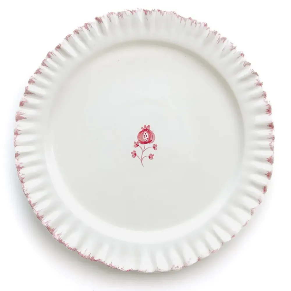 Pomegranate Inc Ruffled Rose Dinner Plate | Set of 2