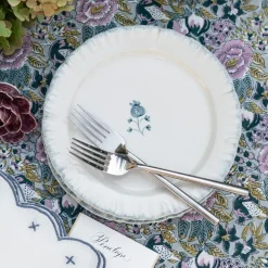 Pomegranate Inc Ruffled Teal Salad Plate | Set of 2 Sale