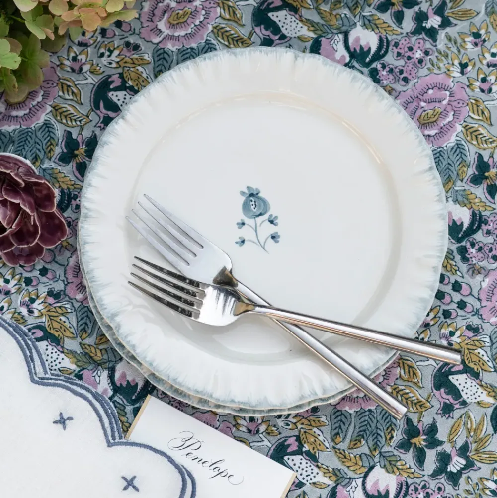 Pomegranate Inc Ruffled Teal Salad Plate | Set of 2 Sale