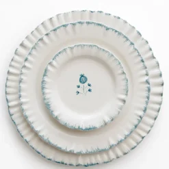 Pomegranate Inc Ruffled Teal Salad Plate | Set of 2 Sale