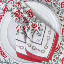 Pomegranate Inc Run For The Roses 150 Napkins | Set of 4 New