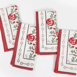 Pomegranate Inc Run For The Roses 150 Napkins | Set of 4 New