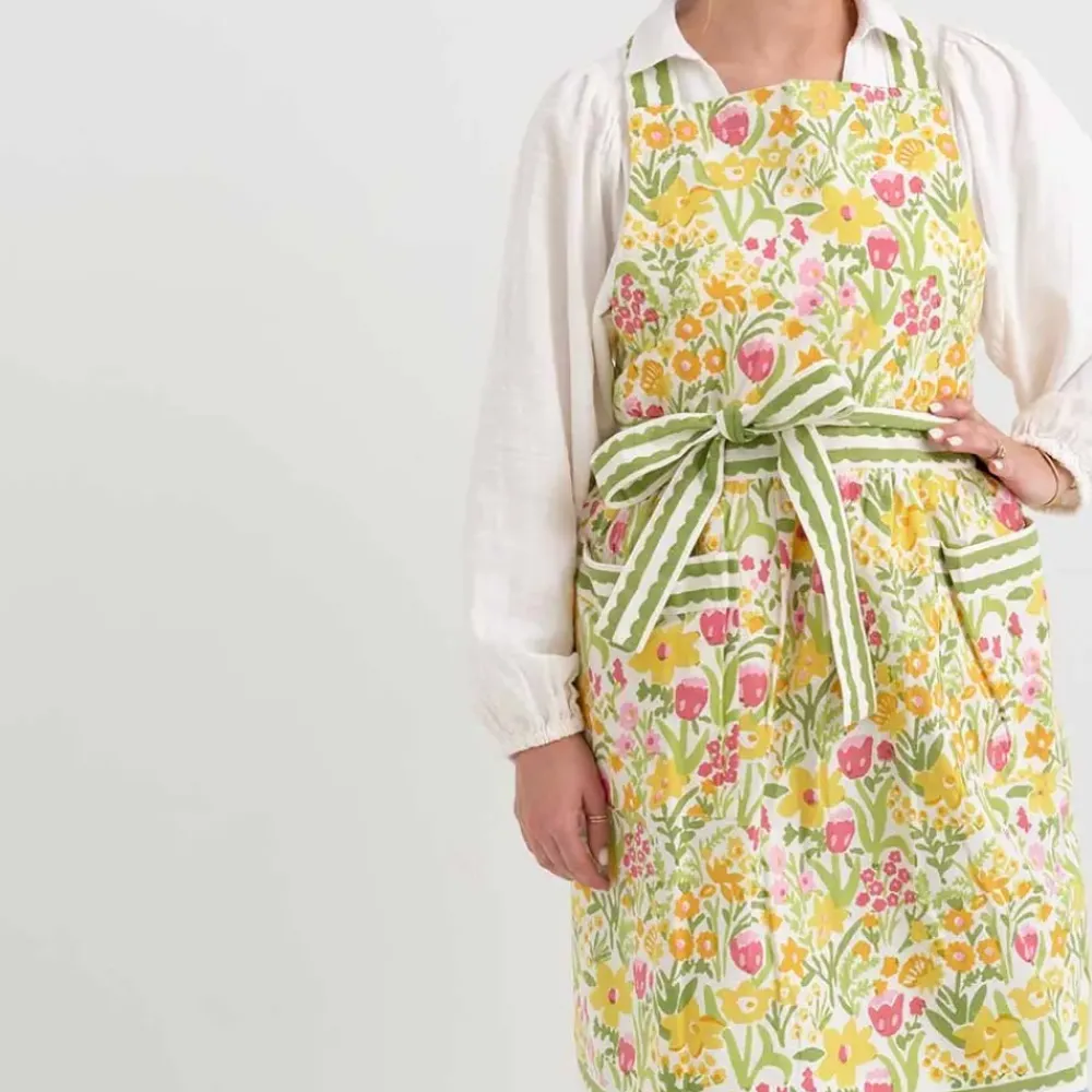 Pomegranate Inc 70s Flower Apron