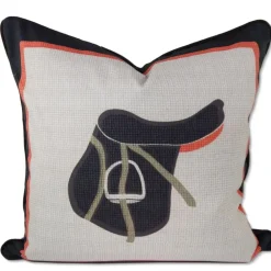 Pomegranate Inc Saddle Throw Pillow Cover New