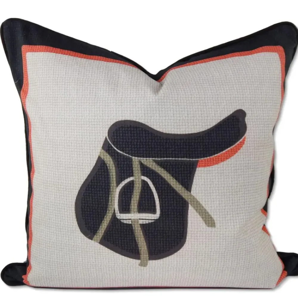 Pomegranate Inc Saddle Throw Pillow Cover New