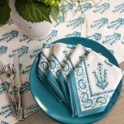Pomegranate Inc Sagar Aqua Napkin | Set of 4 Outlet