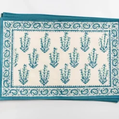 Pomegranate Inc Sagar Aqua Placemat | Set of 4 Clearance