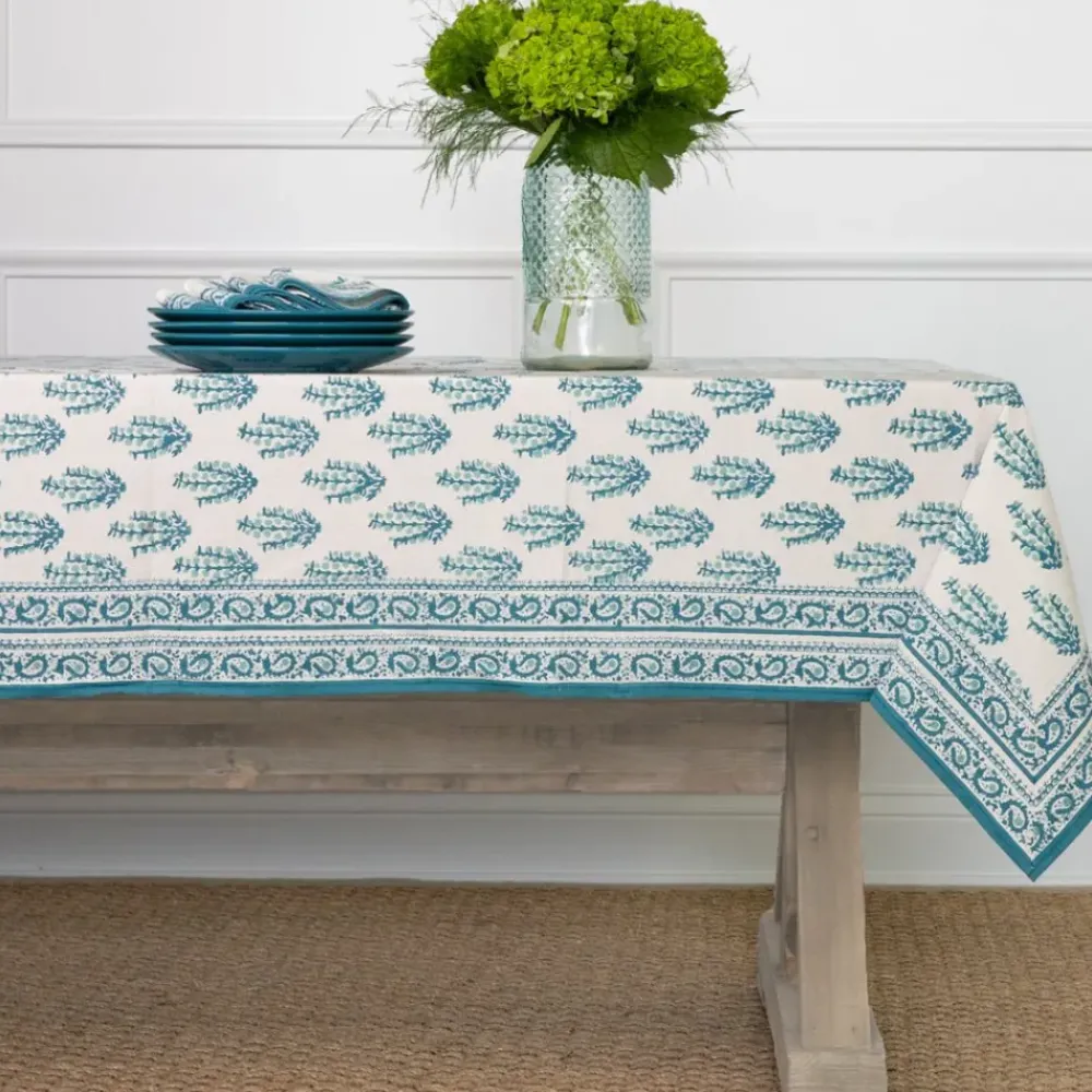 Pomegranate Inc Sagar Aqua Tablecloth Discount