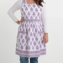 Pomegranate Inc Sagar Blue & Magenta Apron Best