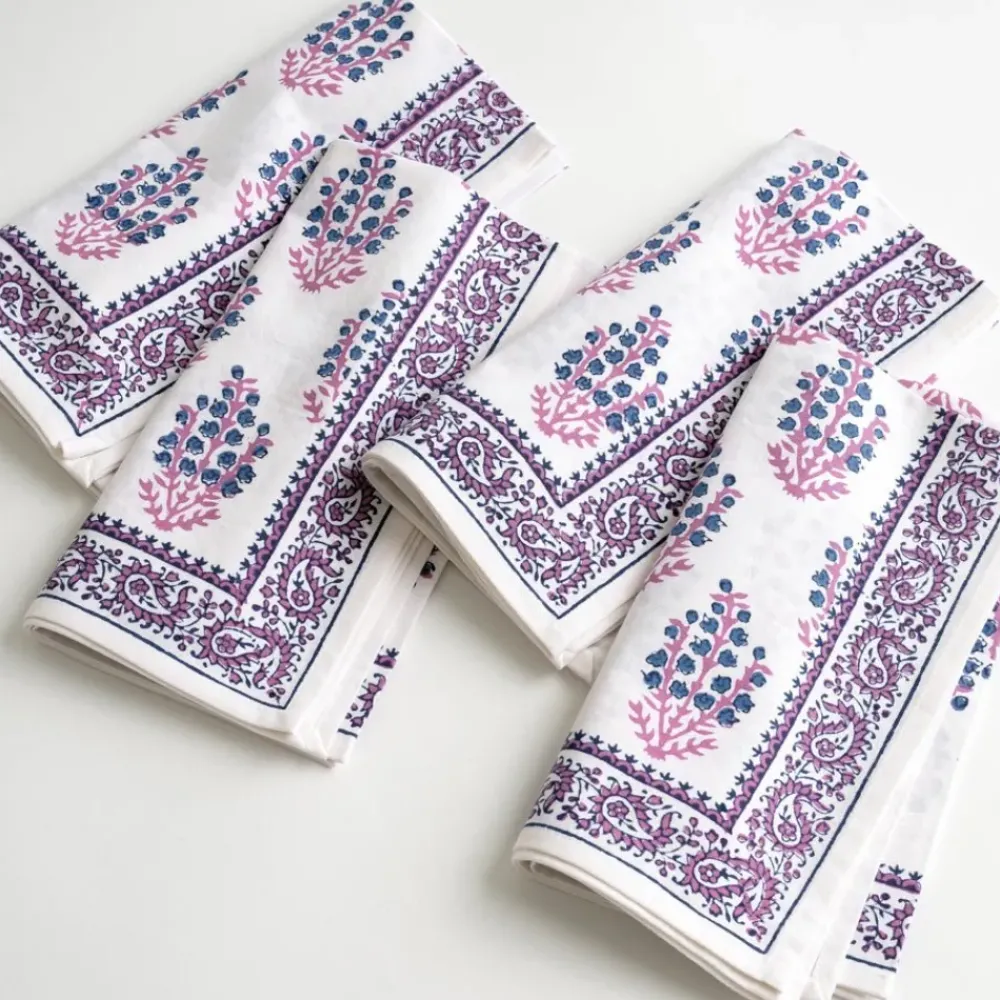 Pomegranate Inc Sagar Blue & Magenta Napkin Clearance