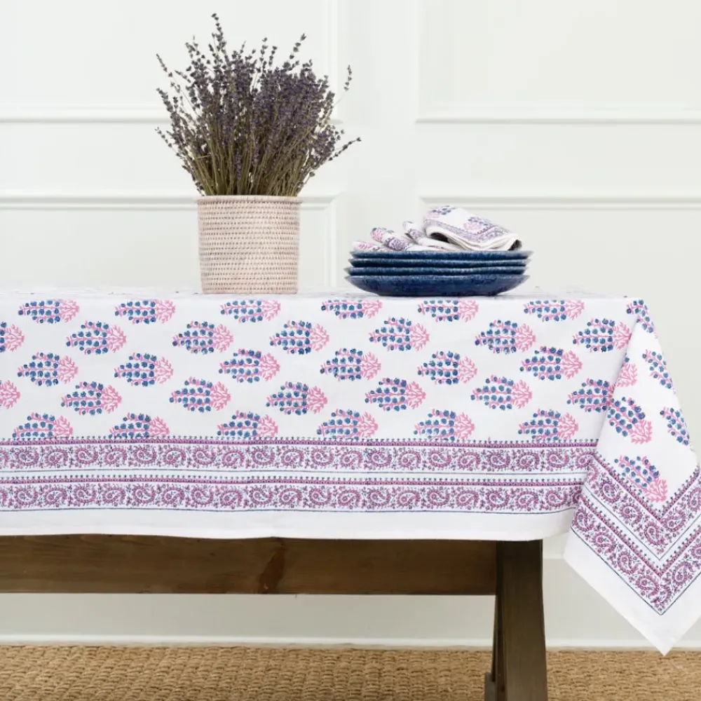 Pomegranate Inc Sagar Blue & Magenta Tablecloth Sale