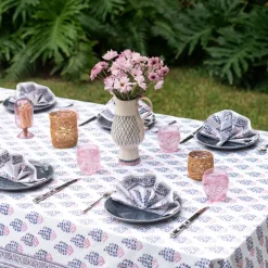 Pomegranate Inc Sagar Blue & Magenta Tablecloth Sale