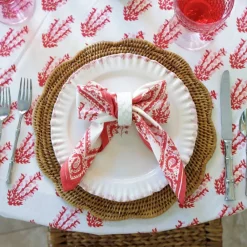 Pomegranate Inc Sagar Red & Pink Napkin | Set of 4 Hot