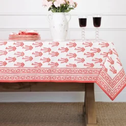 Pomegranate Inc Sagar Red & Pink Tablecloth