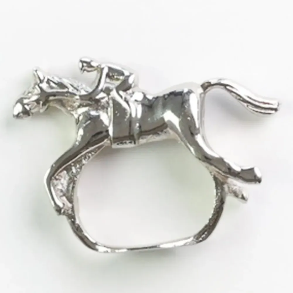 Pomegranate Inc Silver Jockey Napkin Ring | Set of 4 Clearance