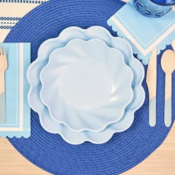 Pomegranate Inc Sky Blue Simply Eco Plates | Set of 8 Sale