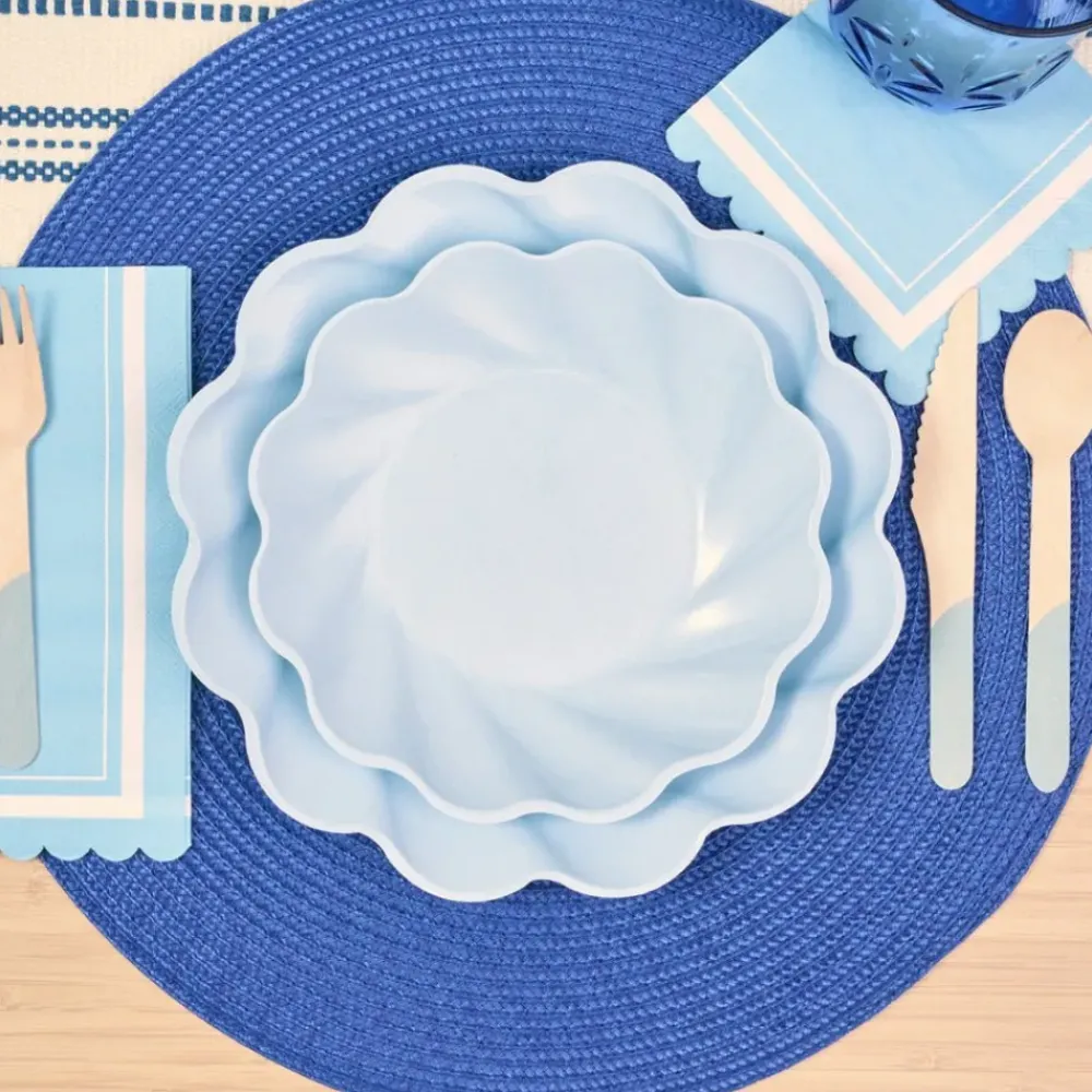 Pomegranate Inc Sky Blue Simply Eco Plates | Set of 8 Sale