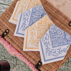 Pomegranate Inc Tapestry Blue Napkin Sale