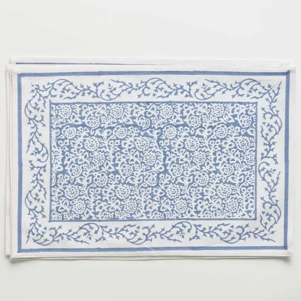 Pomegranate Inc Tapestry Blue Placemat | Set of 4 Discount