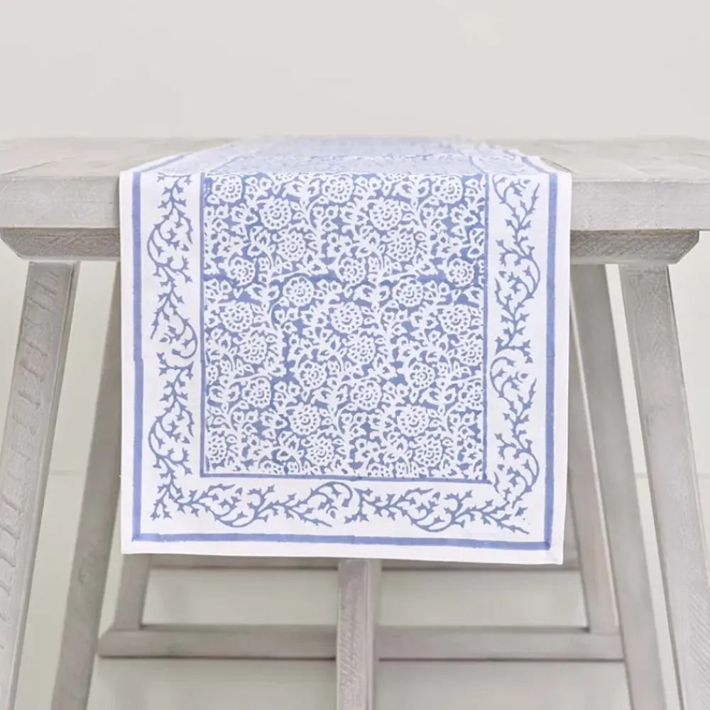 Pomegranate Inc Tapestry Blue Table Runner Sale