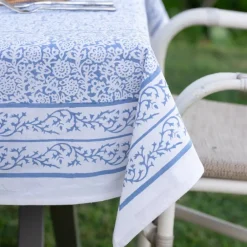 Pomegranate Inc Tapestry Blue Tablecloth New