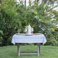 Pomegranate Inc Tapestry Blue Tablecloth New