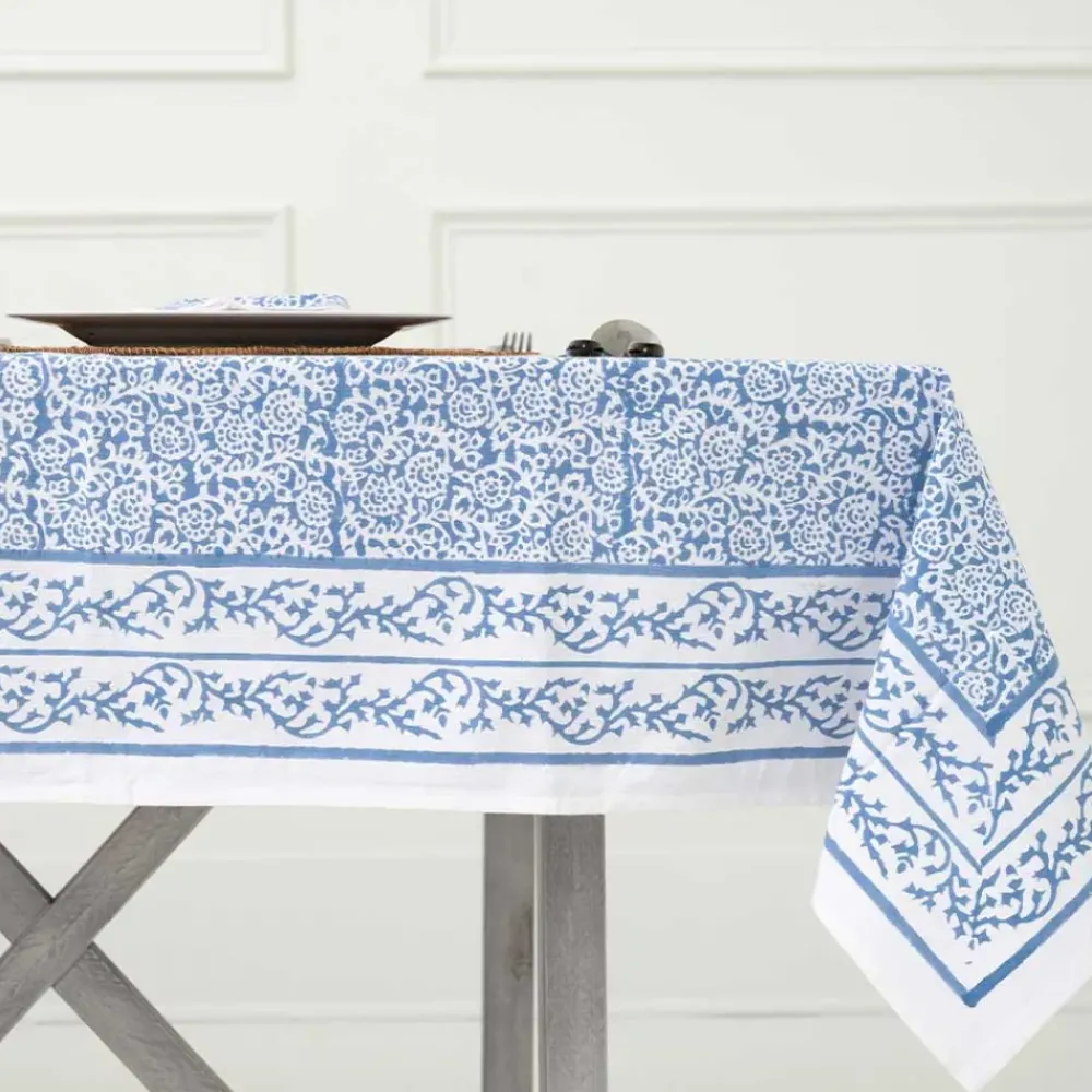 Pomegranate Inc Tapestry Blue Tablecloth New