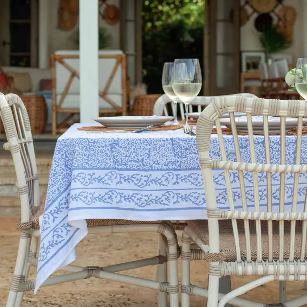 Pomegranate Inc Tapestry Blue Tablecloth New