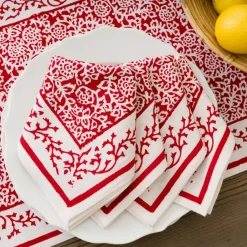 Pomegranate Inc Tapestry Deep Red Napkin Discount