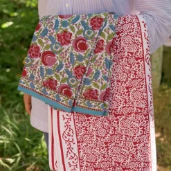 Pomegranate Inc Tapestry Deep Red Table Runner Clearance