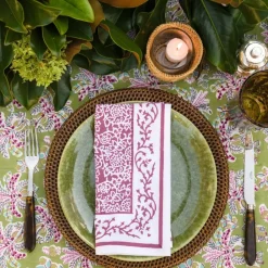 Pomegranate Inc Tapestry Eggplant Napkin | Set of 4 Clearance