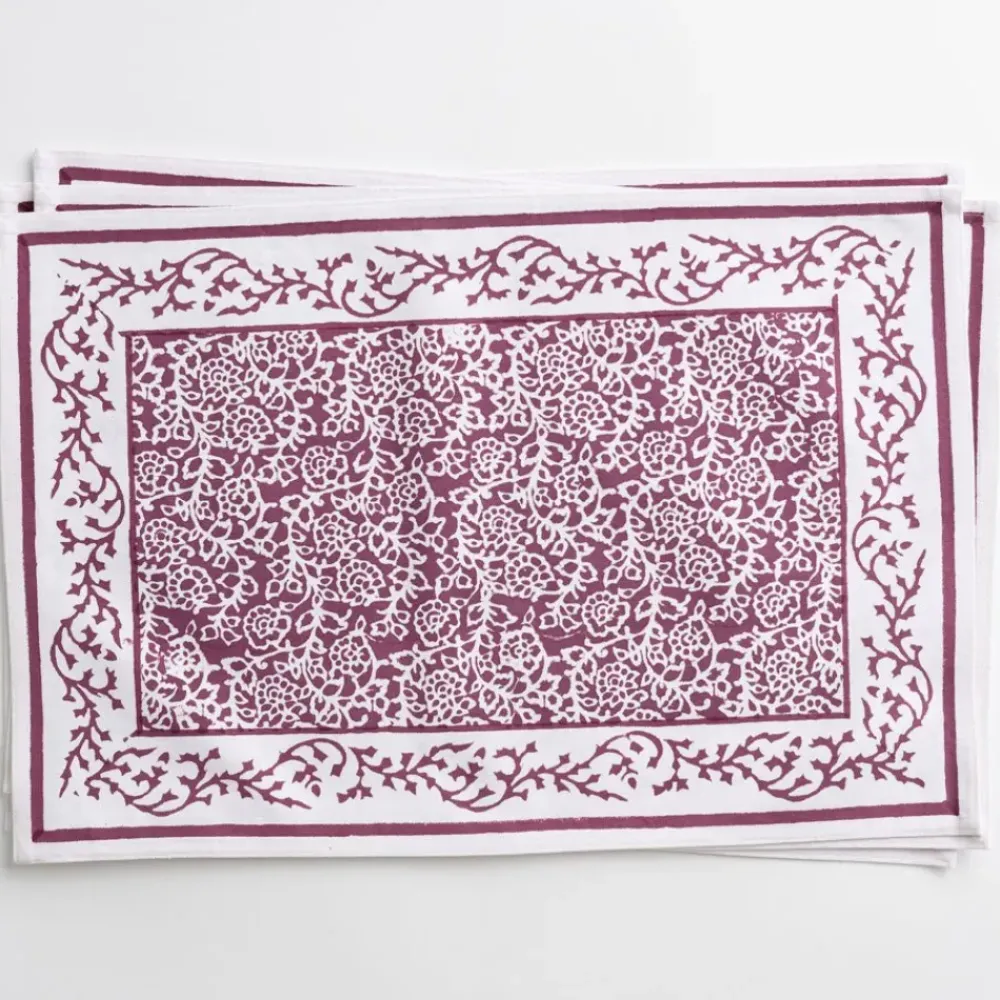 Pomegranate Inc Tapestry Eggplant Placemat | Set of 4 Clearance