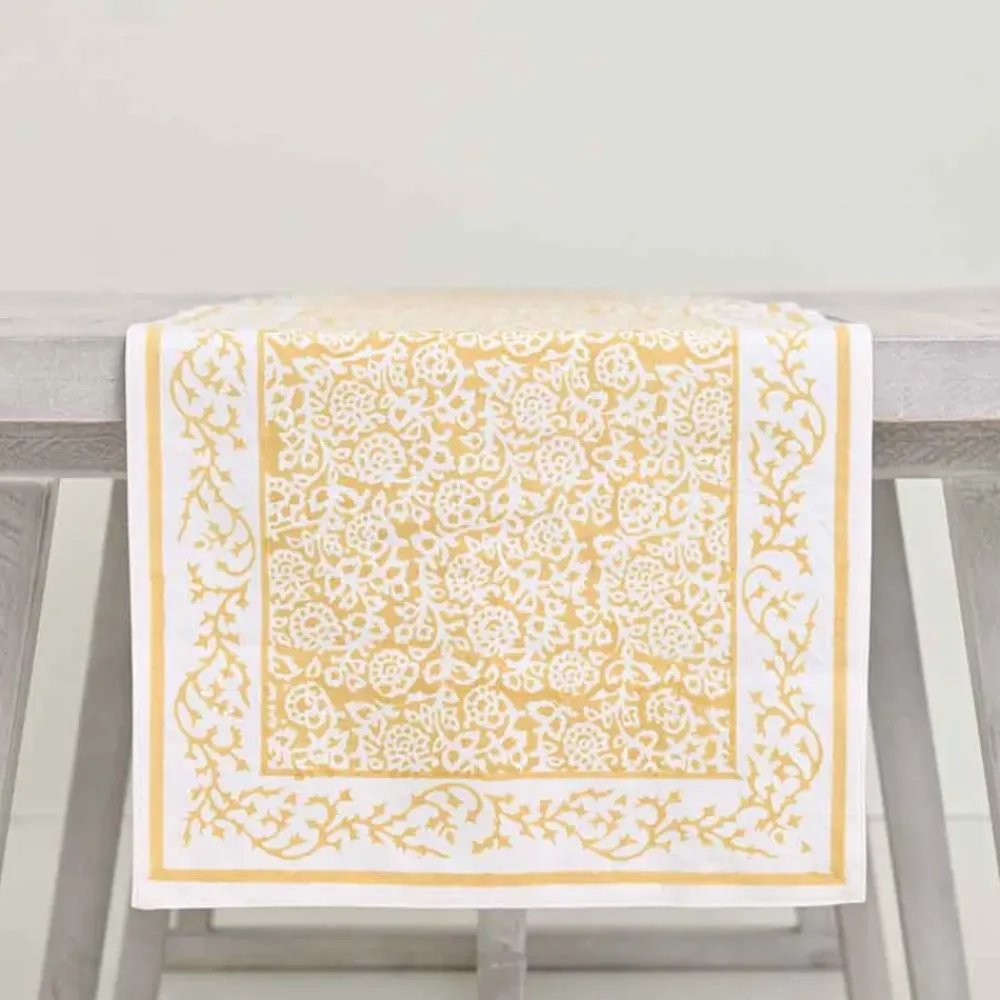 Pomegranate Inc Tapestry Marigold Table Runner Outlet