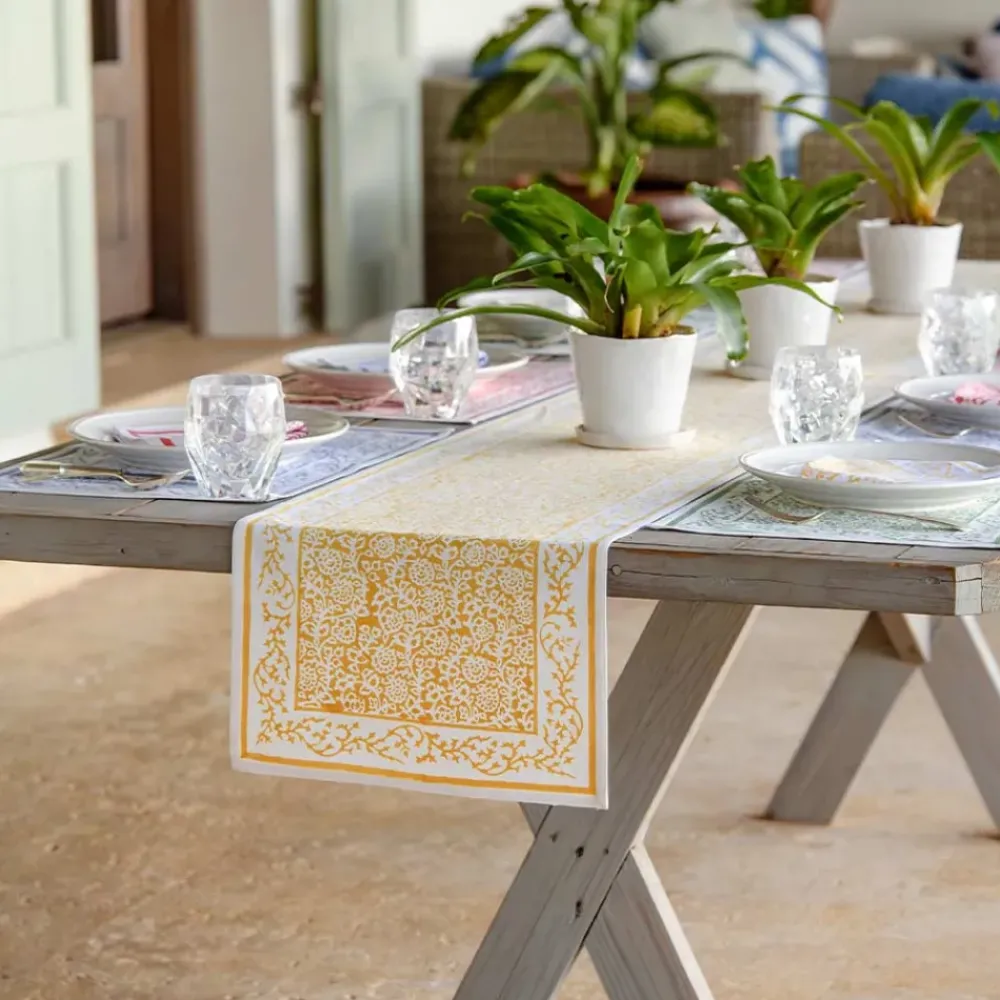 Pomegranate Inc Tapestry Marigold Table Runner Outlet