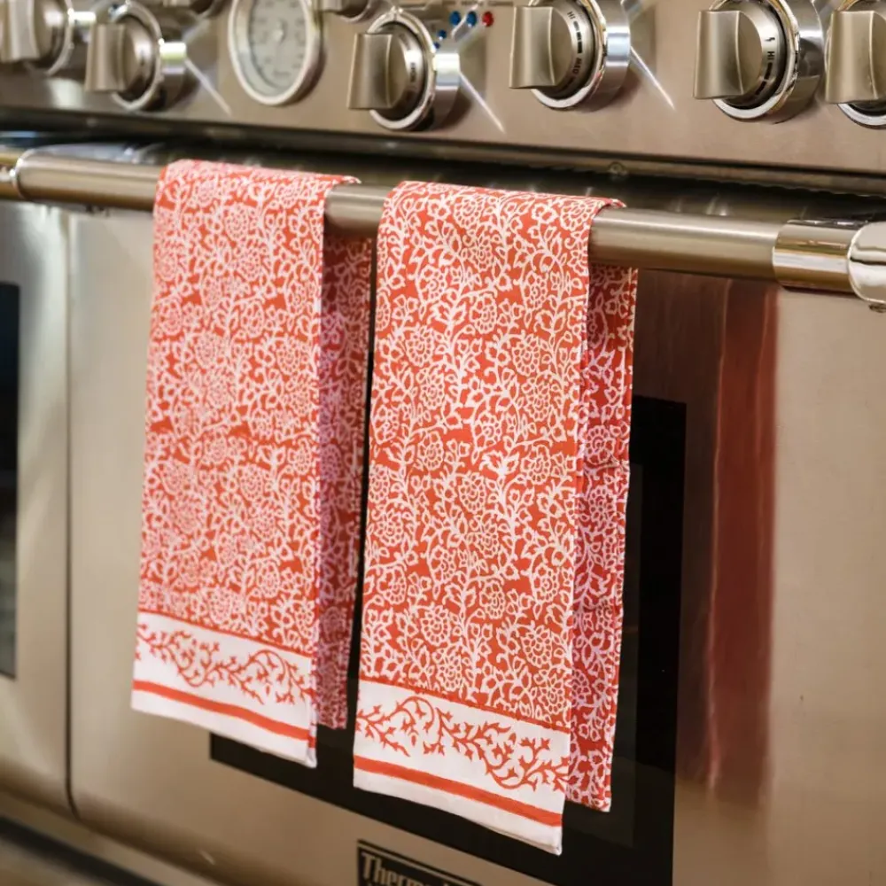 Pomegranate Inc Tapestry Persimmon Tea Towels | Set of 2 Outlet