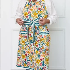 Pomegranate Inc Teal Garden Apron Sale