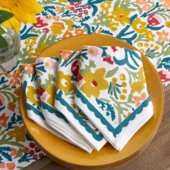 Pomegranate Inc Teal Garden Napkin | Set of 4 Clearance