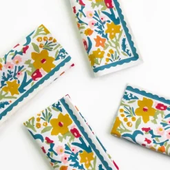 Pomegranate Inc Teal Garden Napkin | Set of 4 Clearance
