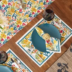 Pomegranate Inc Teal Garden Placemat | Set of 4 New