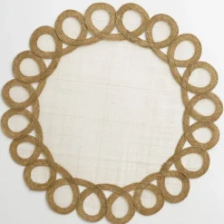 Pomegranate Inc Toast Woven Doodles Placemat | Set of 4 Best