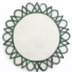 Pomegranate Inc Turkish Blue Starburst Placemat | Set of 4 Sale