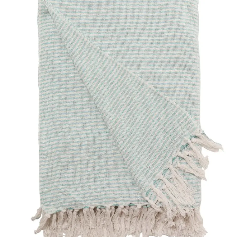 Pomegranate Inc Turquoise Woven Throw Best