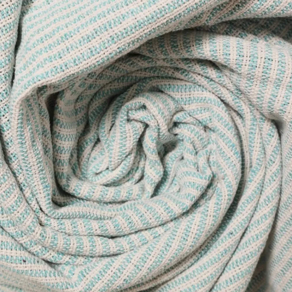 Pomegranate Inc Turquoise Woven Throw Best