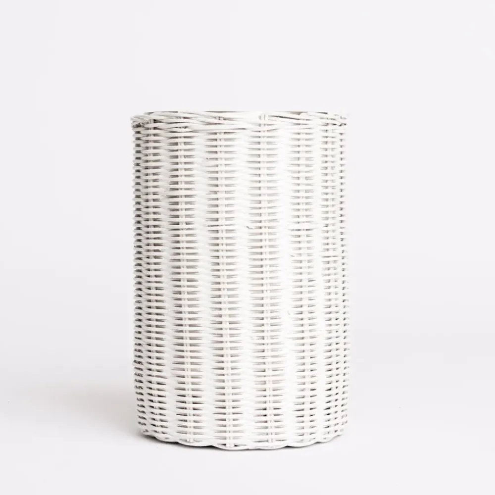 Pomegranate Inc White Wicker Wine Cooler Discount