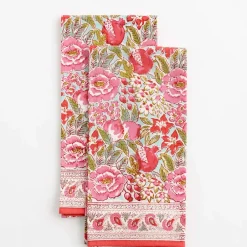 Pomegranate Inc Wildflower Garden Tea towels New