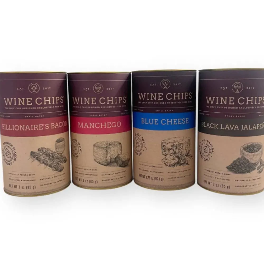 Pomegranate Inc Wine Chips New