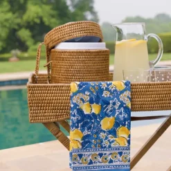 Pomegranate Inc Woven Rattan Lidded Ice Bucket Hot