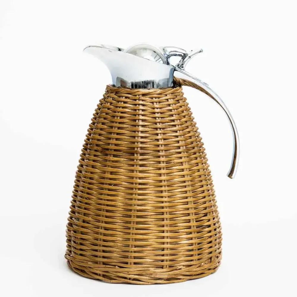 Pomegranate Inc Woven Rattan Thermos Online
